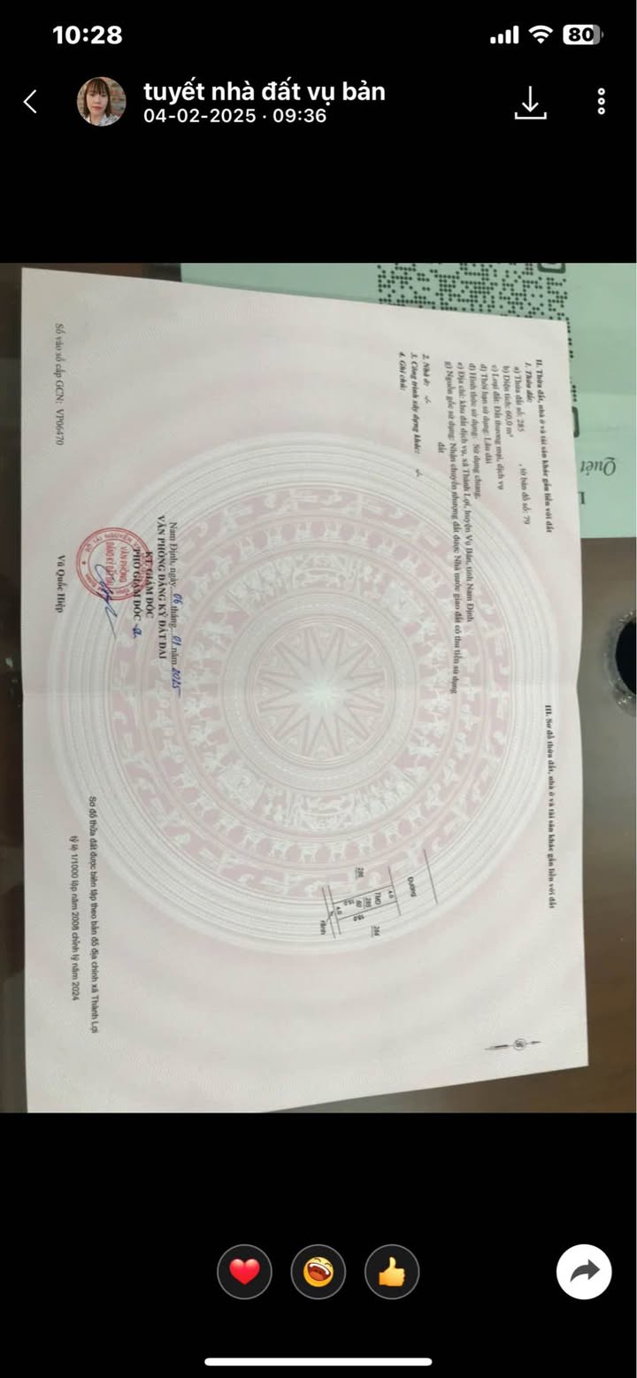 Đất nền 60m² tại xã Thành Lợi, Vụ Bản - Ô tô đỗ cửa, giá thỏa thuận hấp dẫn!