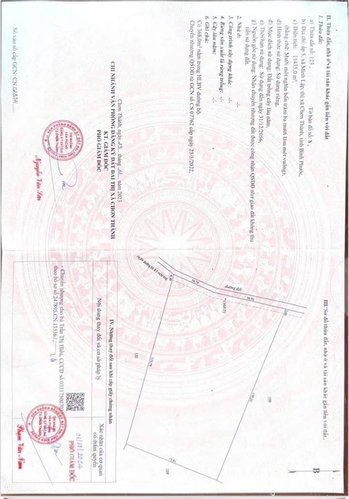 Đất Farm Minh Lập Chơn Thành 11,000m² giá 2.7 tỷ - Sổ đẹp, ô tô vào tận nơi!