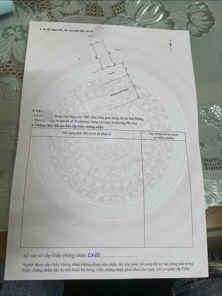 Đất nền Tràng Cát Hải Phòng 40m² giá 2.32 tỷ - Vỉa hè 5m siêu hiếm!