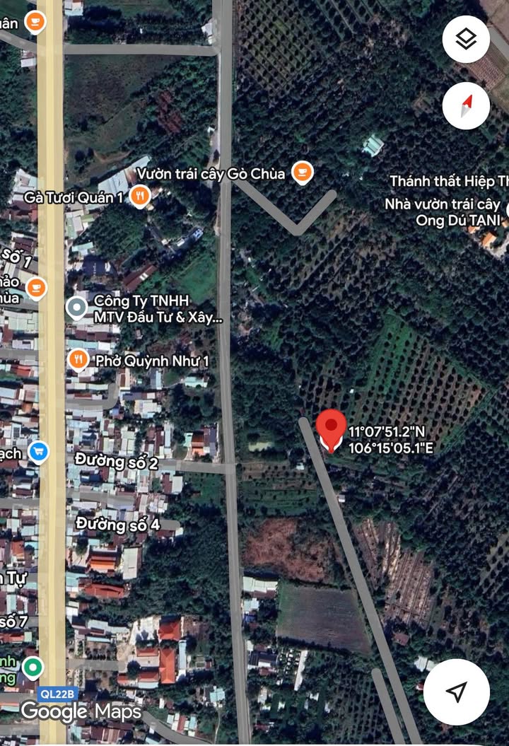 Đất vườn 1.000m² tại Gò Dầu, Tây Ninh - Giá chỉ 650 triệu, thích hợp nghỉ dưỡng!