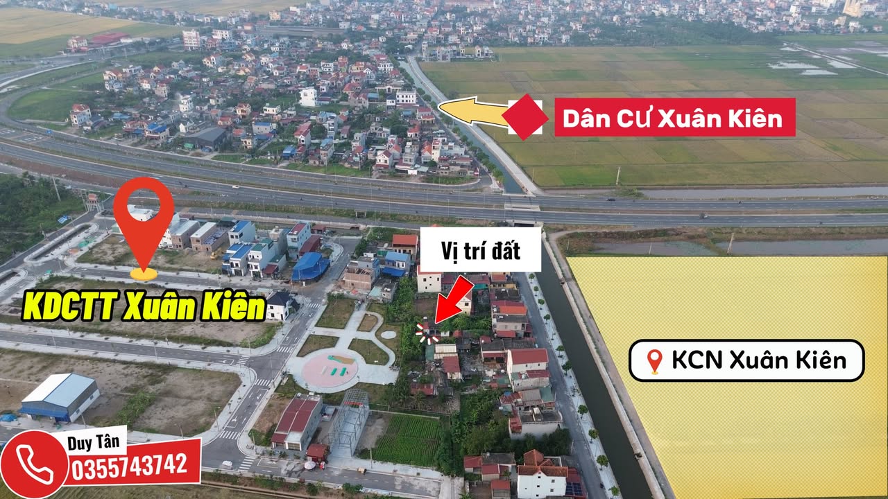 Đất thổ cư 168.5m² tại xã Xuân Kiên - Cơ hội vàng cho nhà đầu tư!