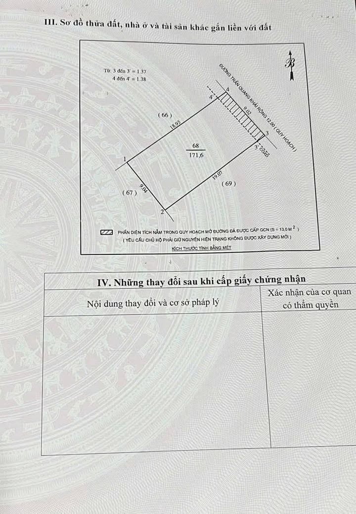 Đất nền mặt đường Trần Quang Khải, phường Hà Huy Tập, 172m² giá 10.296 tỷ - Cơ hội đầu tư tuyệt vời!