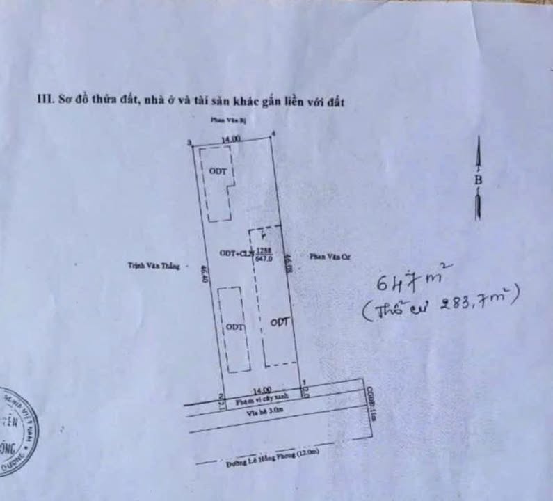 Đất mặt tiền Lê Hồng Phong, Phú Lợi, 283m² chỉ từ 10 tỷ - Cơ hội đầu tư không thể bỏ lỡ!