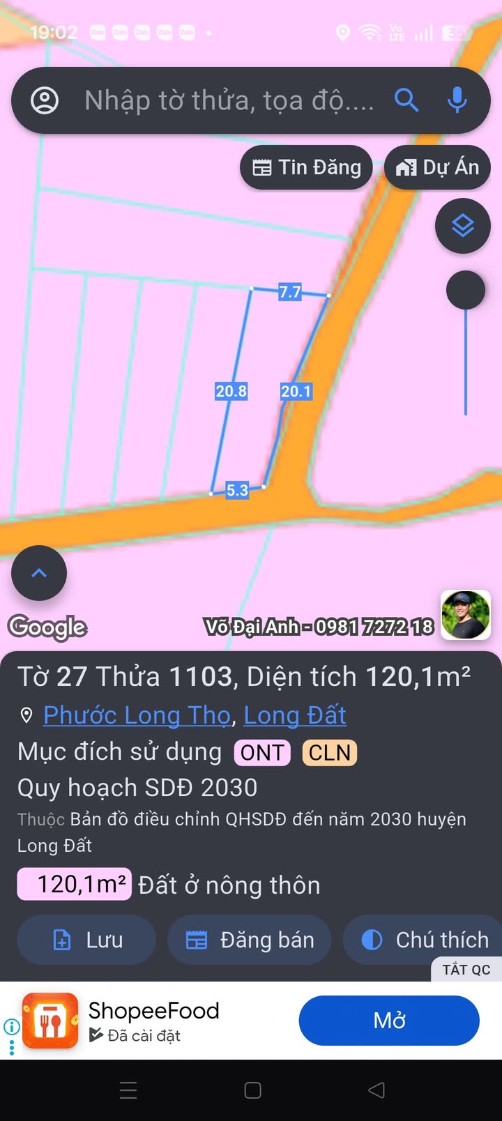 Đất thổ cư Phước Long Thọ Đất Đỏ 120m² giá chỉ 610 triệu - Cơ hội đầu tư sinh lời!