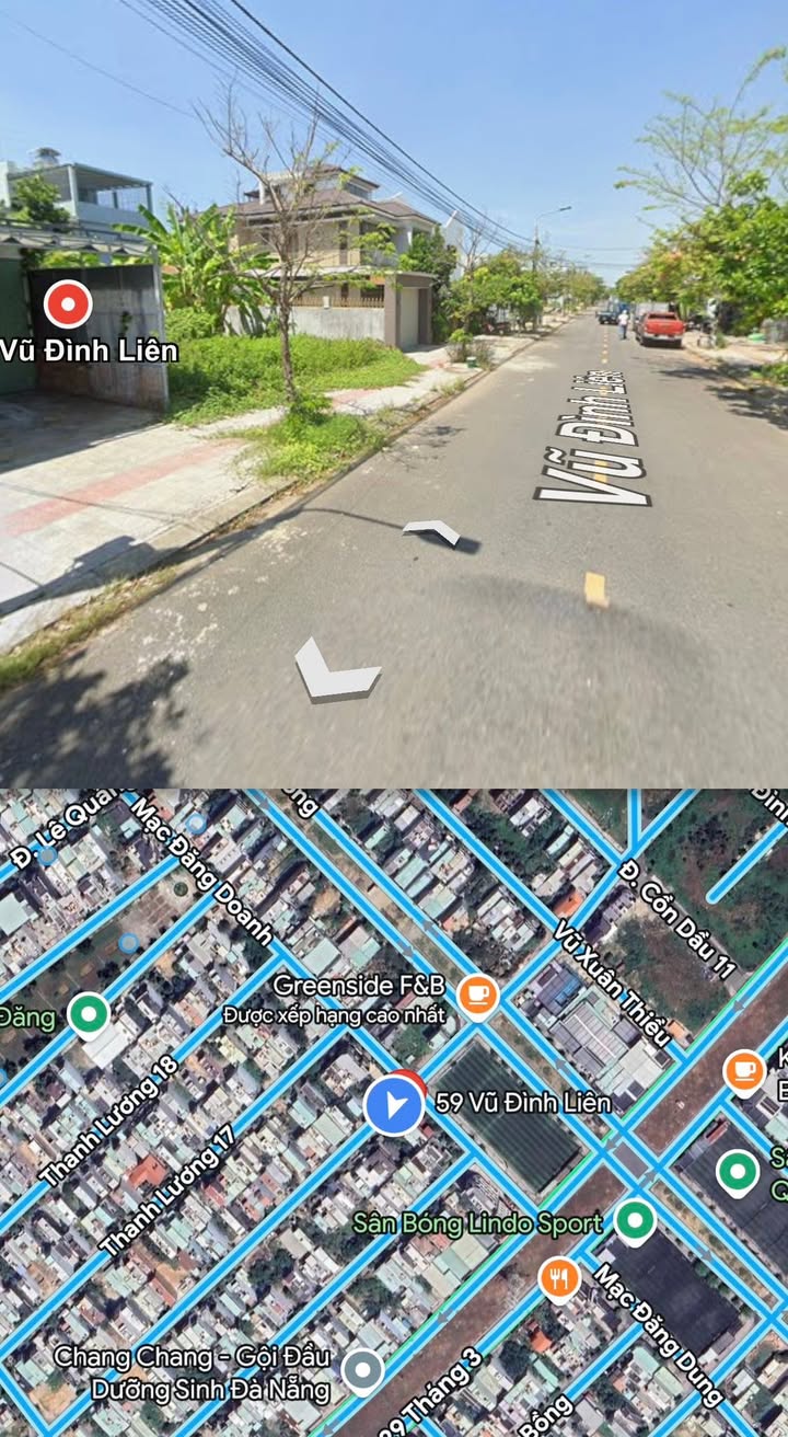 Đất nền đường Vũ Đình Liên, Hòa Xuân, 100m² giá 6.35 tỷ - Khu đô thị sầm uất!