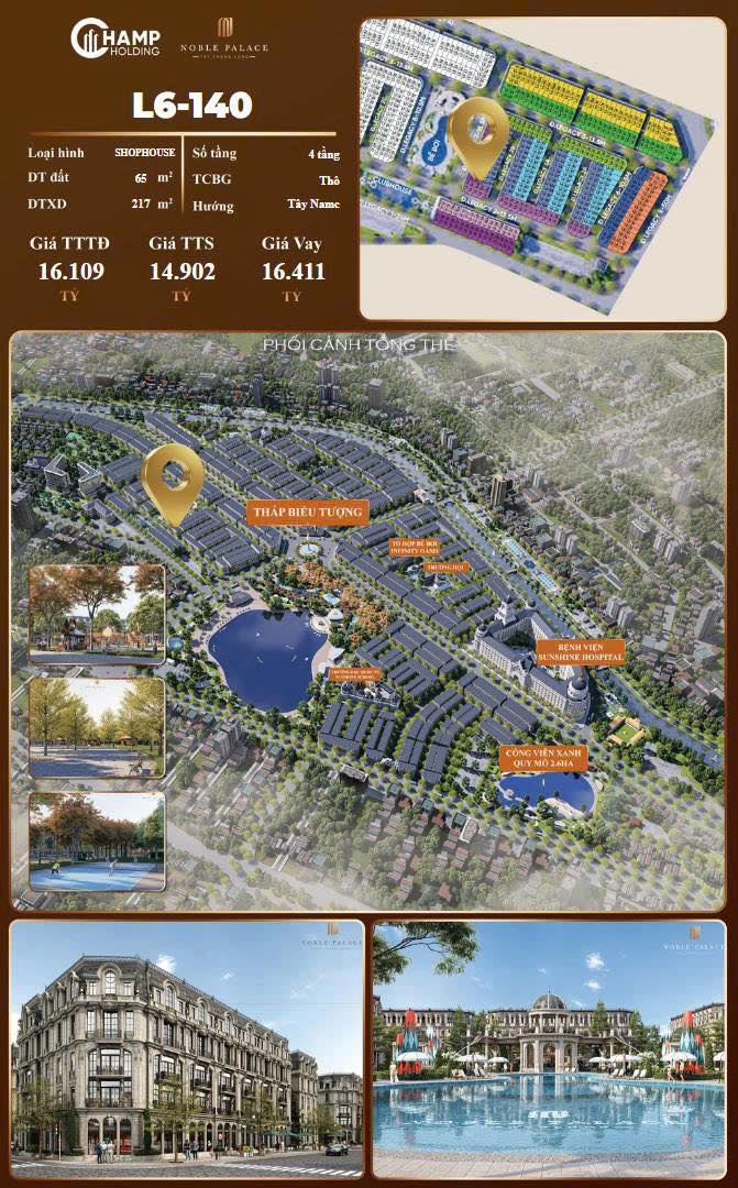 Nhà phố Noble Palace Tây Thăng Long 65m² giá 14.902 tỷ - Vị trí đắc địa, tiềm năng sinh lời cao!