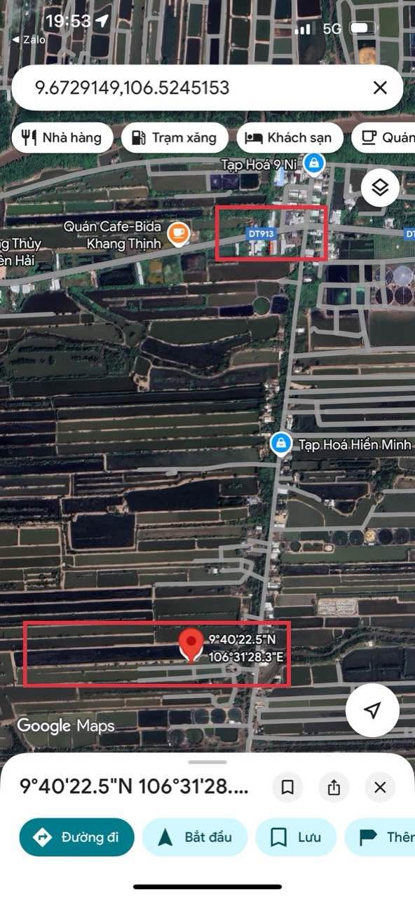 Đất nuôi thủy sản 21.000m² tại phường 2, TX Duyên Hải - Giá chỉ 4.5 tỷ!