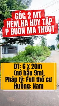 Nhà 2 mặt tiền hẻm Hà Huy Tập 140m² giá 2.95 tỷ - Đầu tư sinh lời cao!