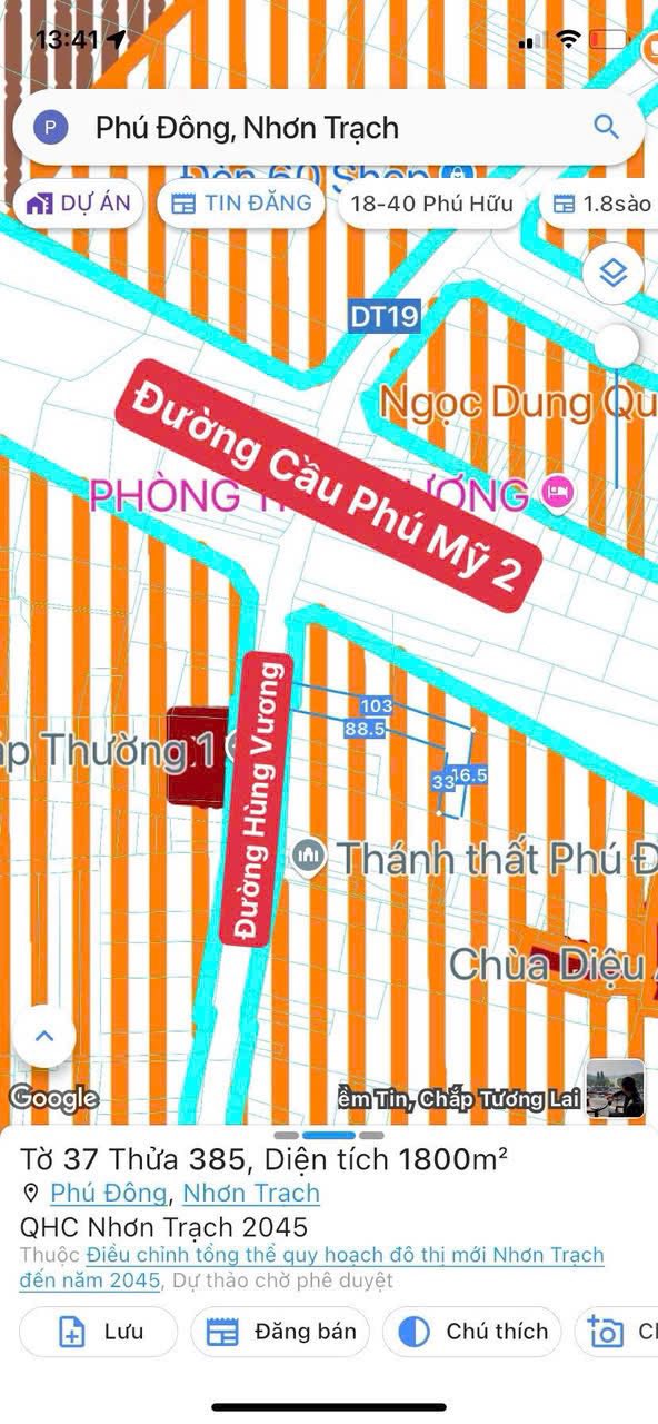 Đất nền mặt tiền Hùng Vương, xã Đại Phước 1800m² - Giá tốt nhất khu vực!