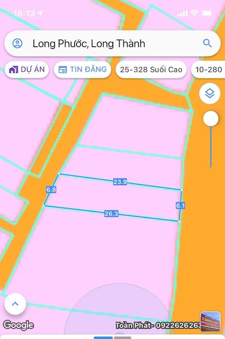 Đất thổ cư Long Phước 156.6m² giá thỏa thuận - Đầu tư sinh lời ngay!