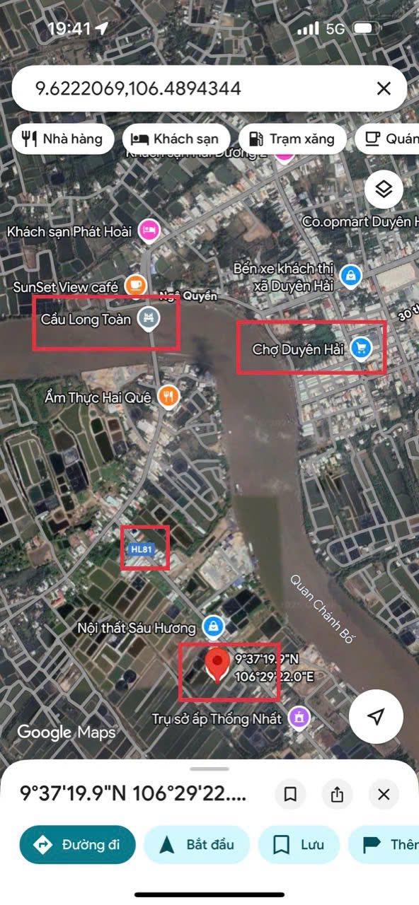 Đất thuỷ sản 6500m² tại xã Long Toàn, Duyên Hải - Giá 6.5 tỷ, chính chủ bán gấp!