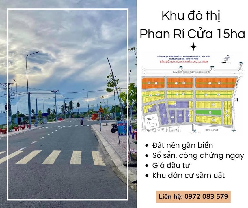 Đất nền Phan Rí Cửa 100m² giá tốt - Đầu tư sinh lời ngay!