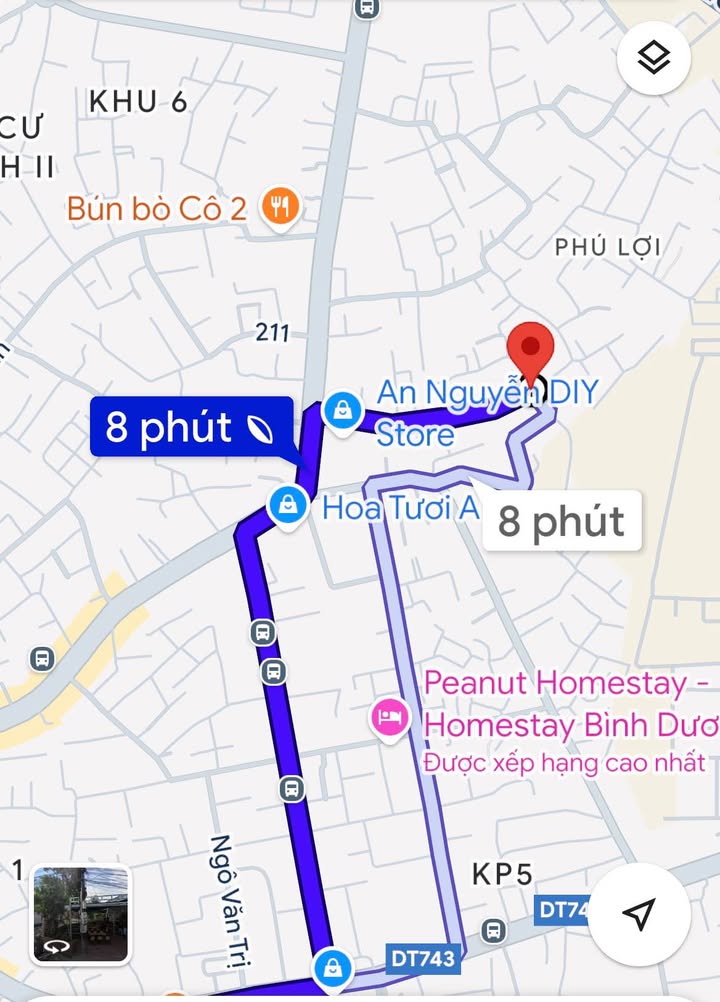 Bán đất mặt tiền hẻm 178 đường Huỳnh Văn Lũy, Thủ Dầu Một 196m² - Vị trí đẹp, giá tốt!