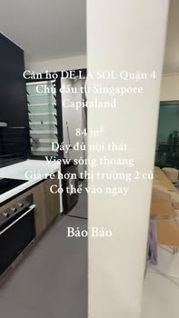 Căn hộ De La Sol Quận 4 2PN 2WC giá 23 triệu - Full nội thất sang trọng