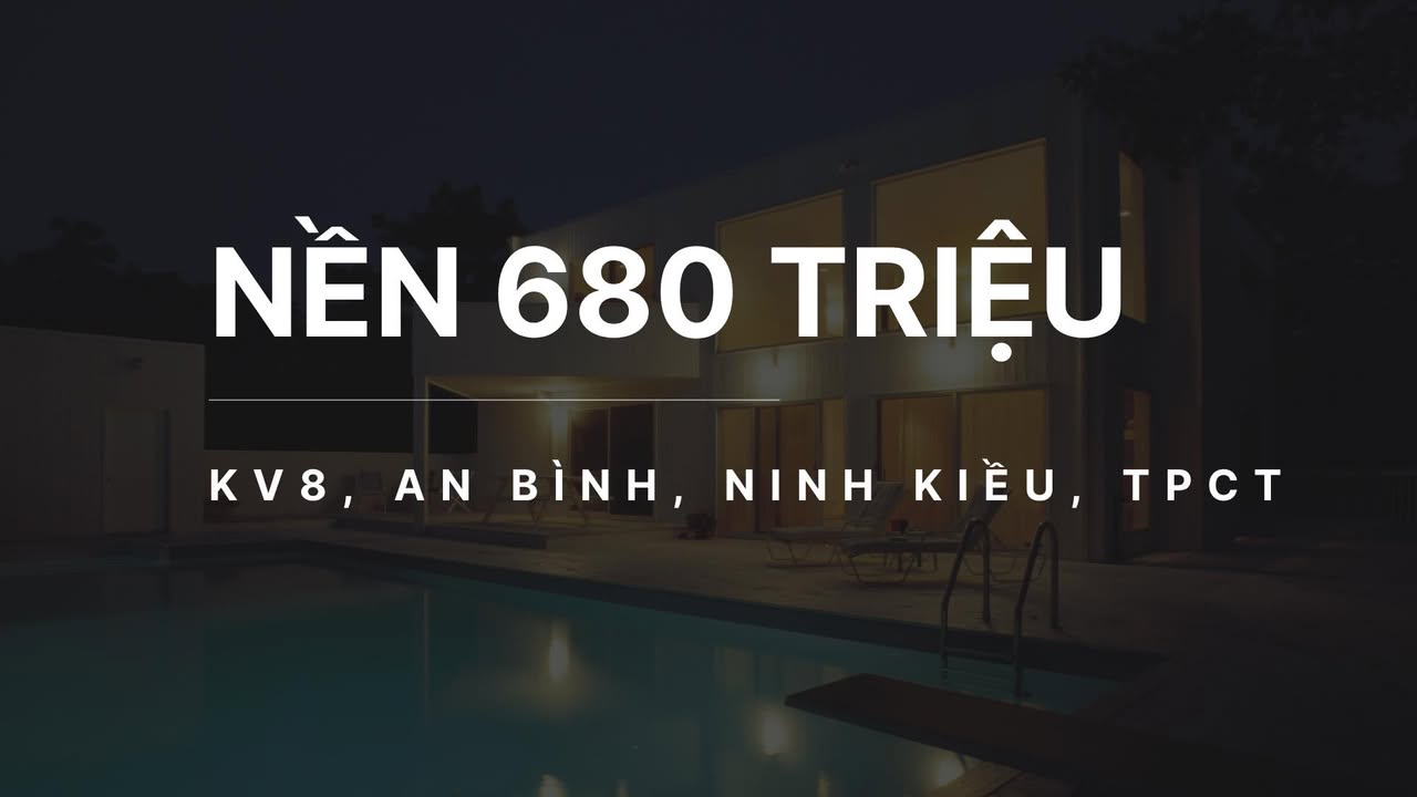 Đất nền Ninh Kiều gần trường ĐH FPT 193m² giá 680 triệu - Sổ hồng chính chủ!