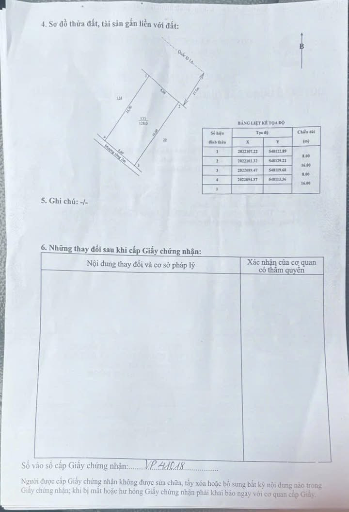Đất Quốc Lộ 1A Cẩm Thành 128m² giá 3 tỷ - Cơ hội đầu tư tuyệt vời!