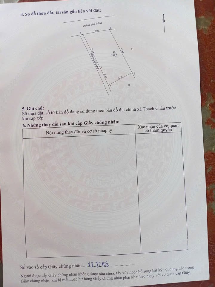 Đất nền xã Mai Phụ, Thạch Hà 189m² - Giá thỏa thuận hấp dẫn!