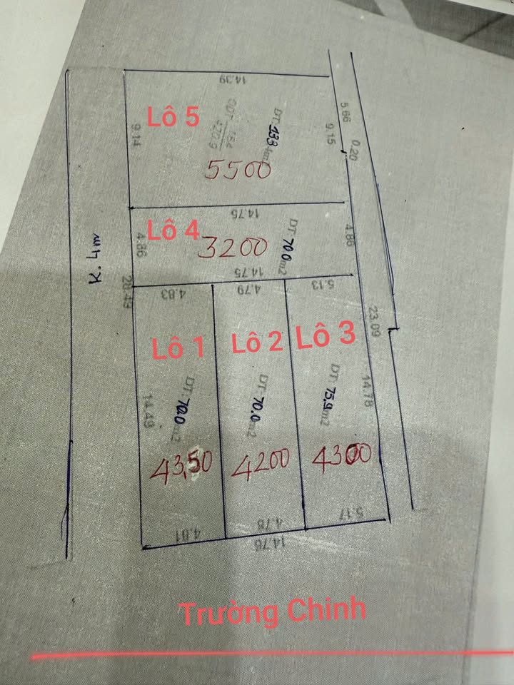 Đất mặt tiền Trường Chinh, Đà Nẵng 70m² giá 3.2 tỷ - Cơ hội đầu tư tuyệt vời!