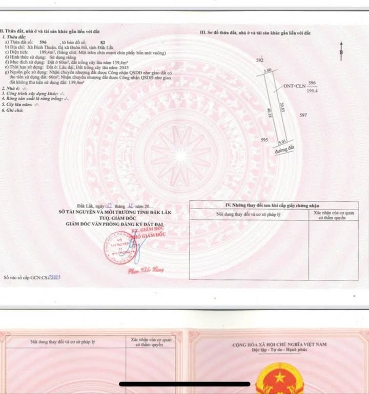 Đất nền Cư Bao, Buôn Hồ 200m² giá 350 triệu - Sổ đỏ chính chủ, bớt lộc!