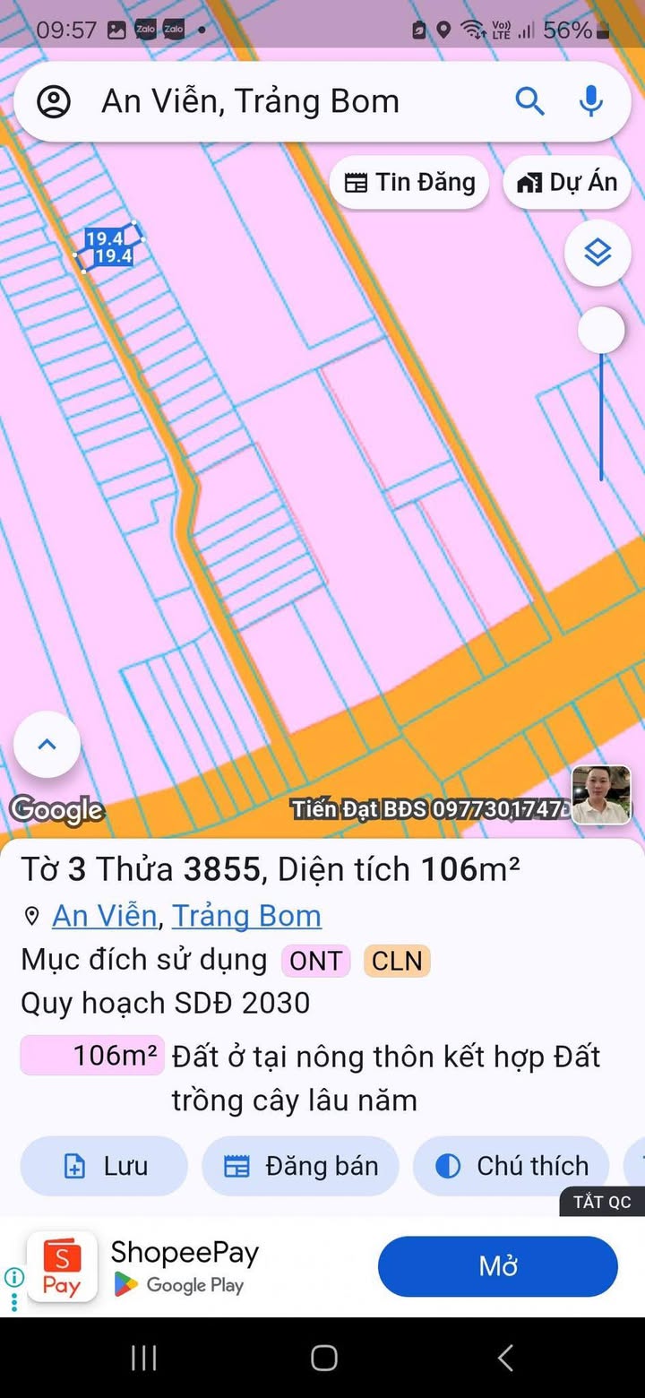 Đất nền Trảng Bom 110m² giá thỏa thuận - Cơ hội đầu tư hấp dẫn!