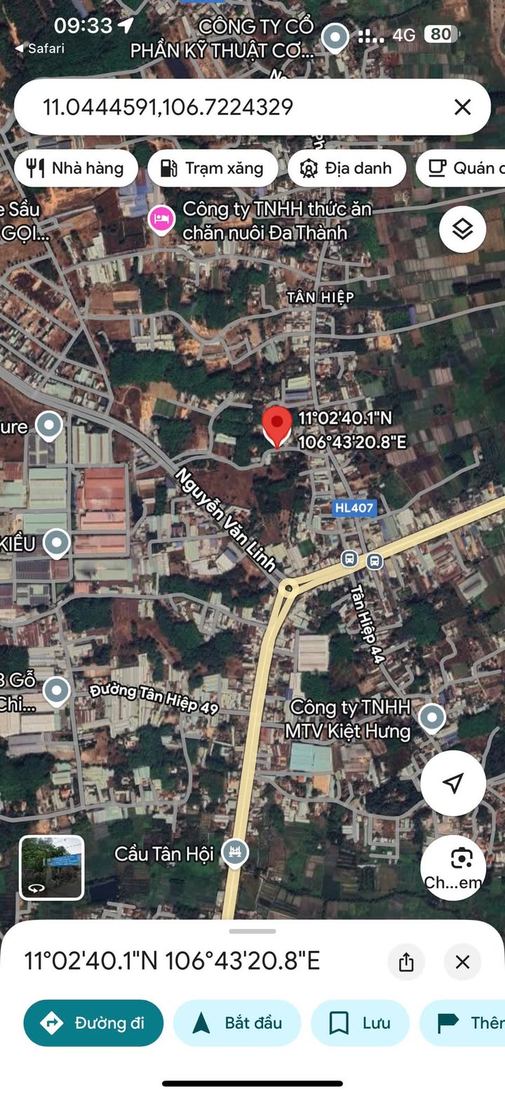 Đất nền Tân Hiệp, Phú Giáo 373m² - Gần ngã ba trung tâm, giá tốt!