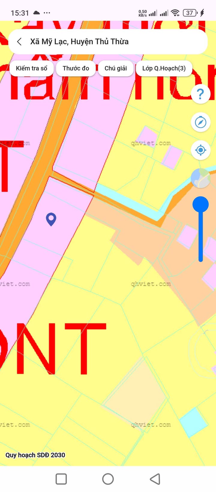 Đất mặt tiền Đan thuộc Mỹ Lạc, Thủ Thừa, Long An 3000m² - Giá tốt chỉ 1.8 tỷ!