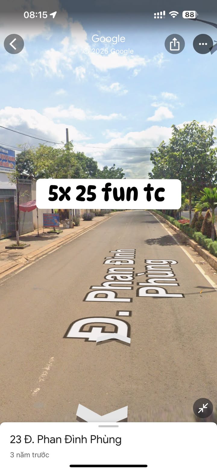 Lô đất thổ cư tổ dân phố 8, thị trấn Chư Sê 125m² - Chính chủ bán gấp!