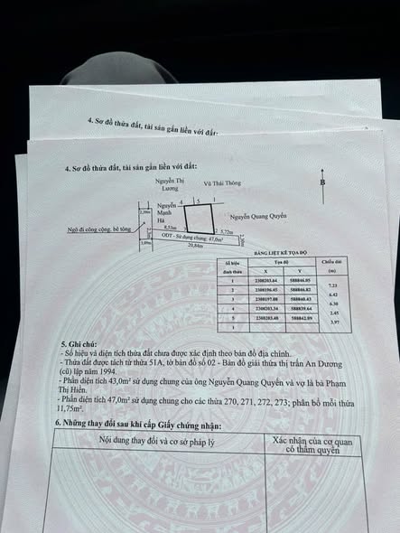 Đất nền chính chủ tại TDP 8, Phường An Dương 43m² giá 1.3 tỷ - Đầu tư sinh lời ngay!