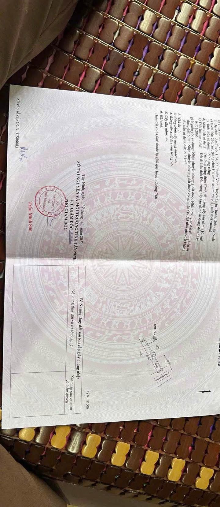 Đất thổ cư 264m² mặt tiền DT788, Phước Vinh, Châu Thành - Giá chỉ 300 triệu!