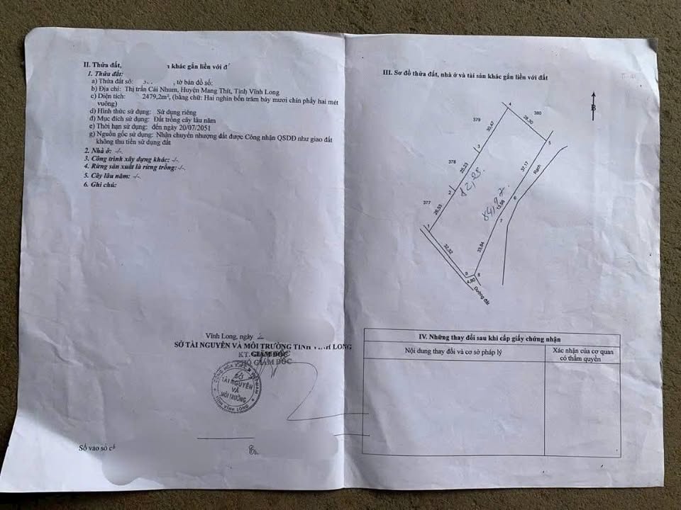 Đất nông nghiệp Cái Nhum 2480m² giá chỉ 600 triệu - Đường ô tô tận nơi!