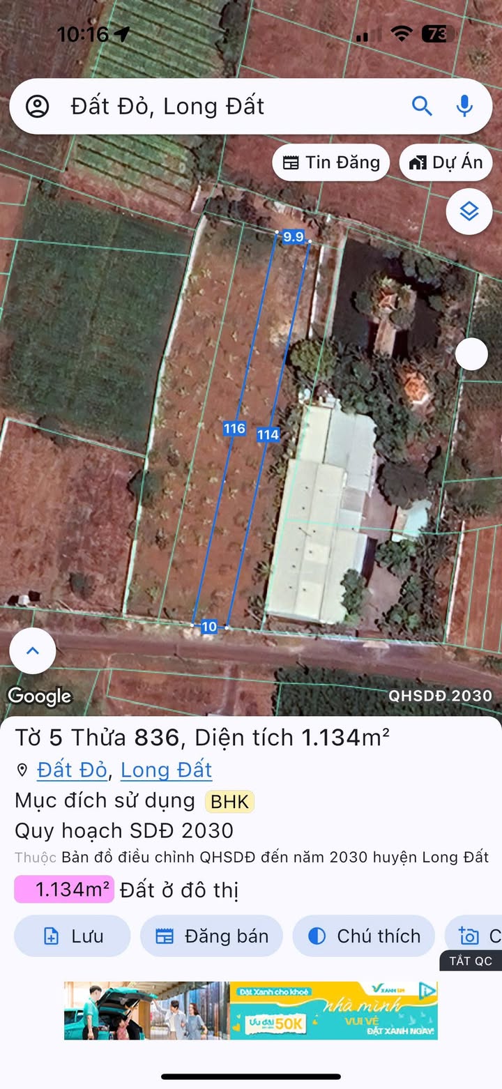 Đất nền mặt tiền Lê Văn Một 1150m² giá 2.35 tỷ - Đường rộng, thuận tiện giao thông!