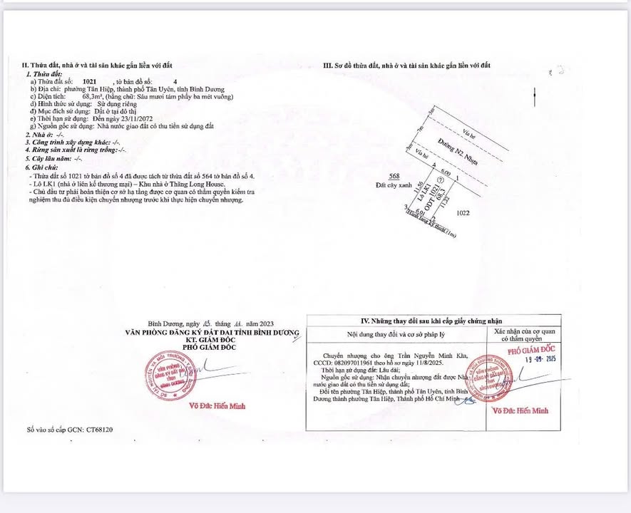 Đất nền mặt tiền đường nhựa tại Tân Hiệp 68.3m² giá 1.2 tỷ - Cơ hội đầu tư vàng!