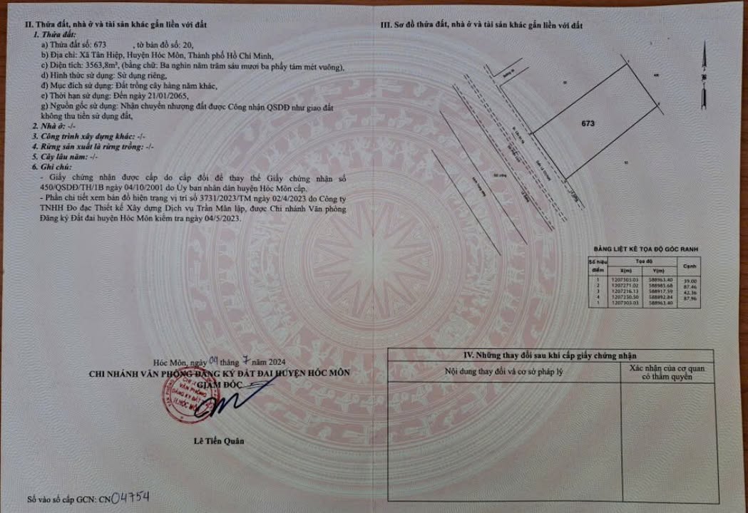 Đất mặt tiền Quốc Lộ 22 Hóc Môn 3564m² giá 39 tỷ - Đầu tư sinh lời lý tưởng!