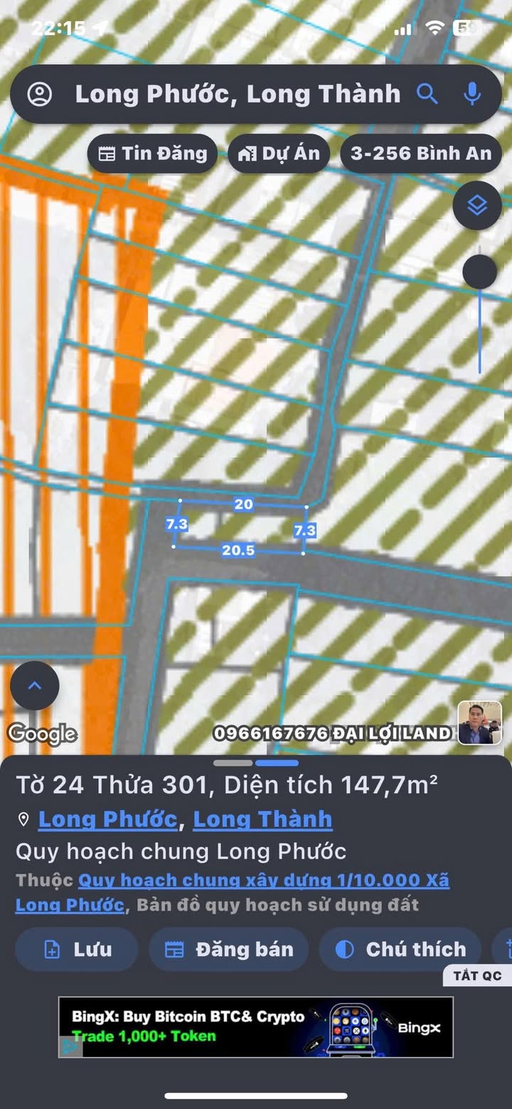 Đất nền Long Phước 147m² giá 2 tỷ - Đường lớn, gần sân bay Long Thành!