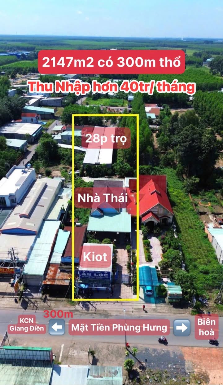 Đất 2147m² xã An Viễn, Trảng Bom - Sổ đỏ chính chủ, giá thỏa thuận!