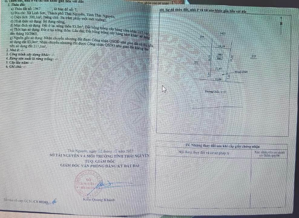 Đất nền đường Quốc lộ 17, Phường Linh Sơn 300m² - Giá hợp lý, đầu tư sinh lời!