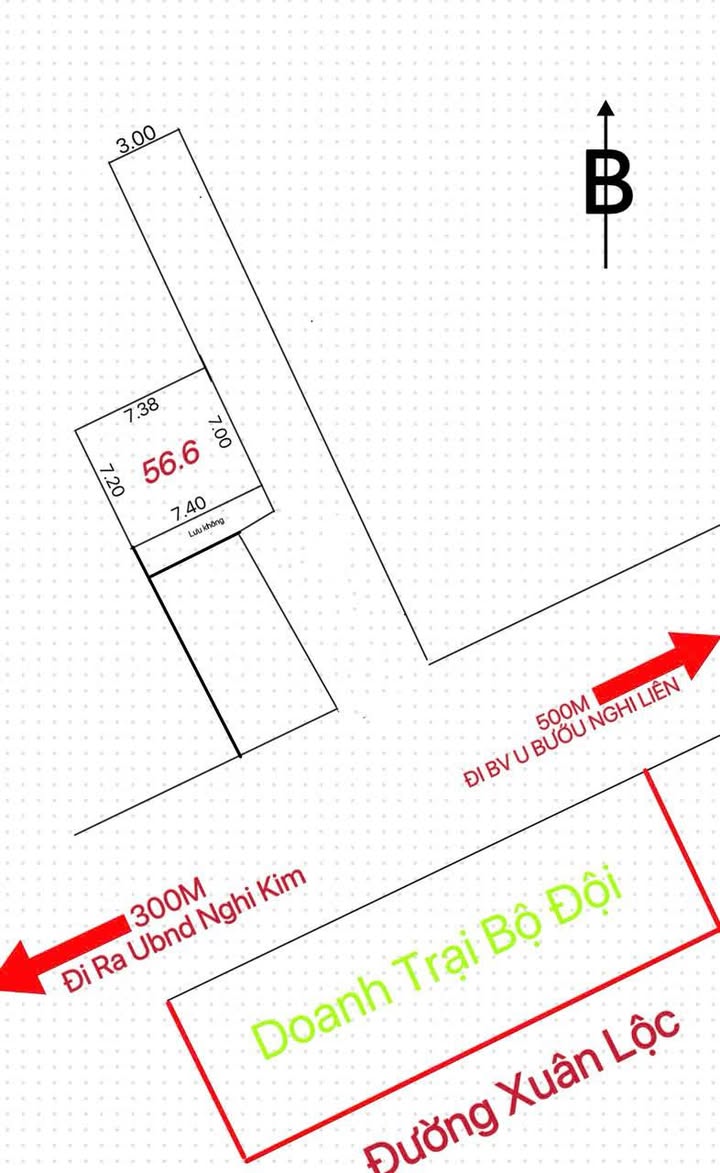 Đất Nghi Kim Vinh 99m² giá 2.XX tỷ - Gần dự án Đại Thành!