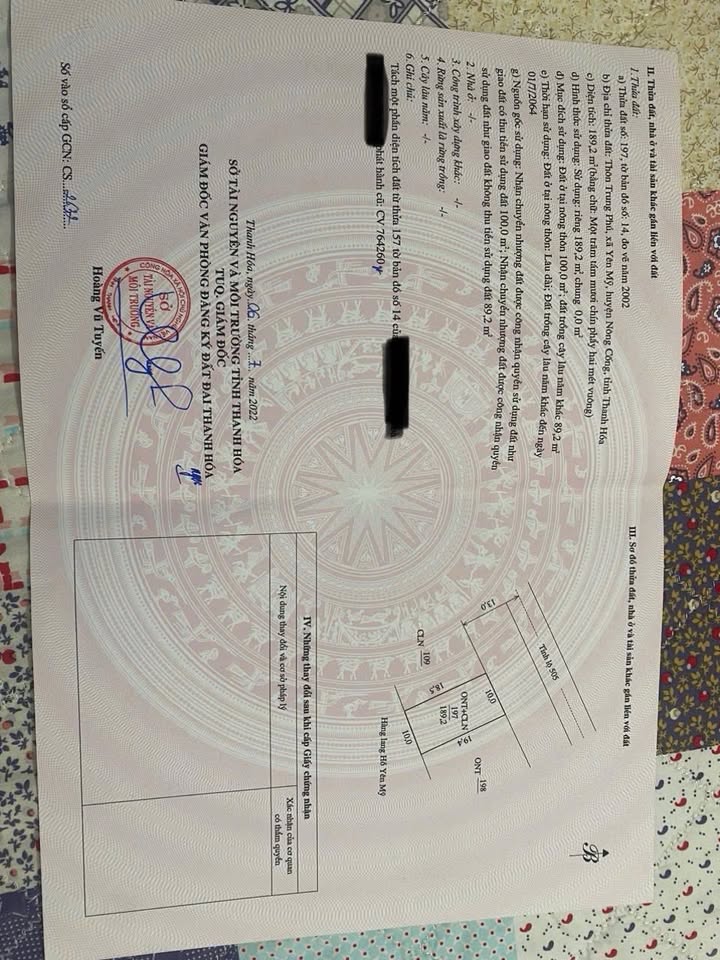 Biệt thự nghỉ dưỡng mặt tiền tĩnh lộ 505 tại Nông Cống 195m² - Giá thỏa thuận, chính chủ bán gấp!