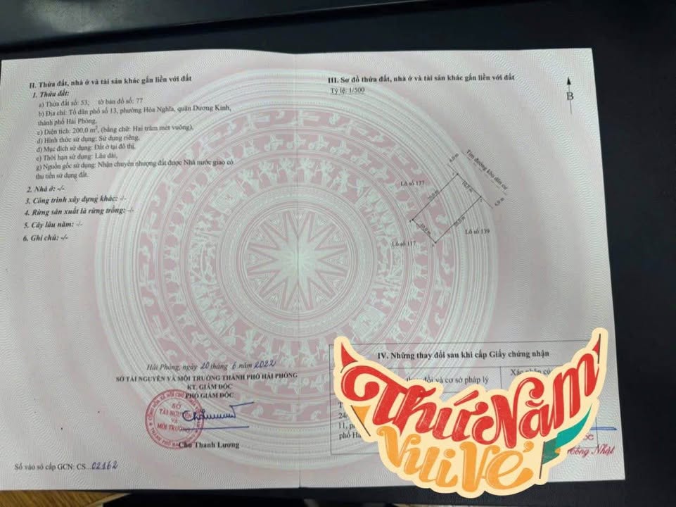 Đất nền Hòa Nghĩa Dương Kinh 200m² giá thỏa thuận - Đường rộng 12m tiện lợi!