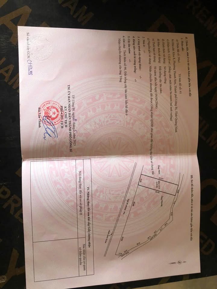 Đất nền chính chủ Phường Thanh Sơn Uông Bí 132m² giá 1 tỷ - Đường ô tô, dân trí cao!