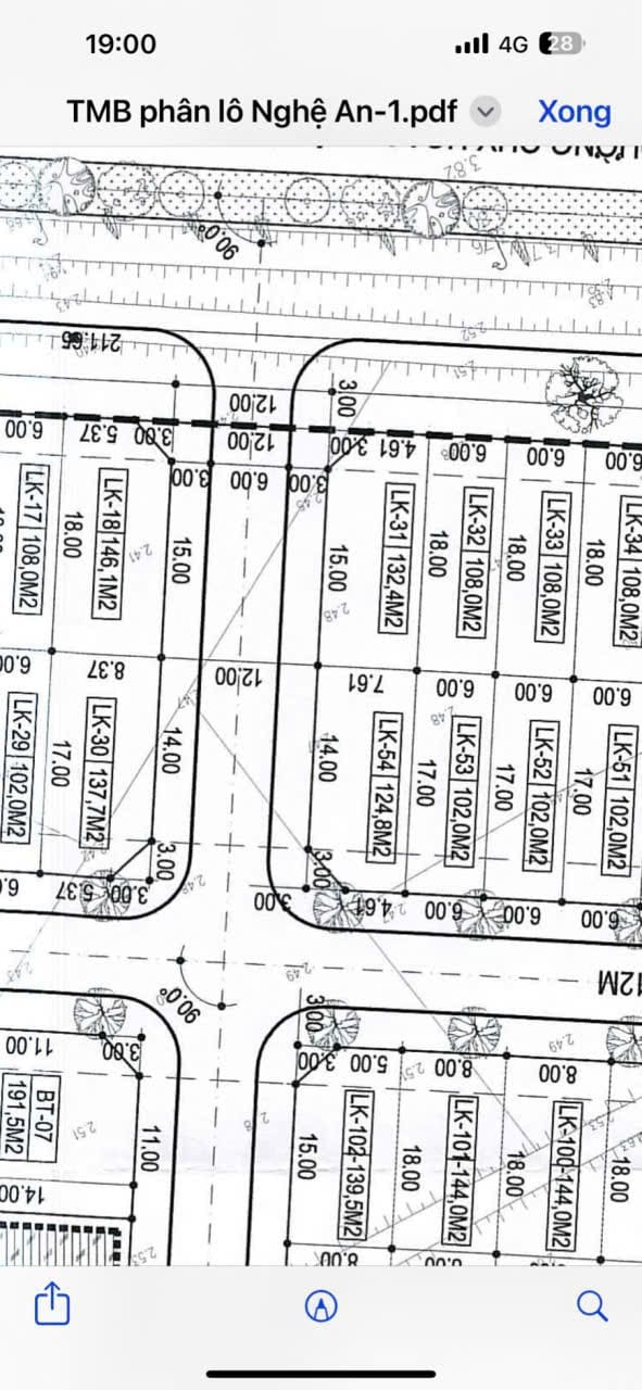 Đất nền Hưng Lộc Home, Vinh 124m² giá 4 tỷ - Lô góc đường 12m