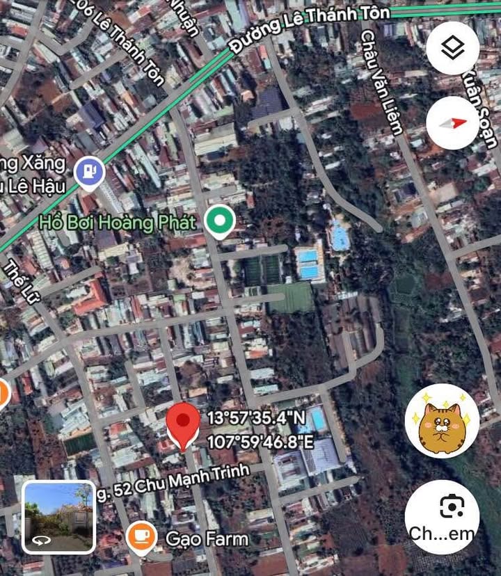 Đất nền hẻm ô tô 100m² đường Chu Mạnh Trinh, Pleiku - Giá chỉ 1.55 tỷ!