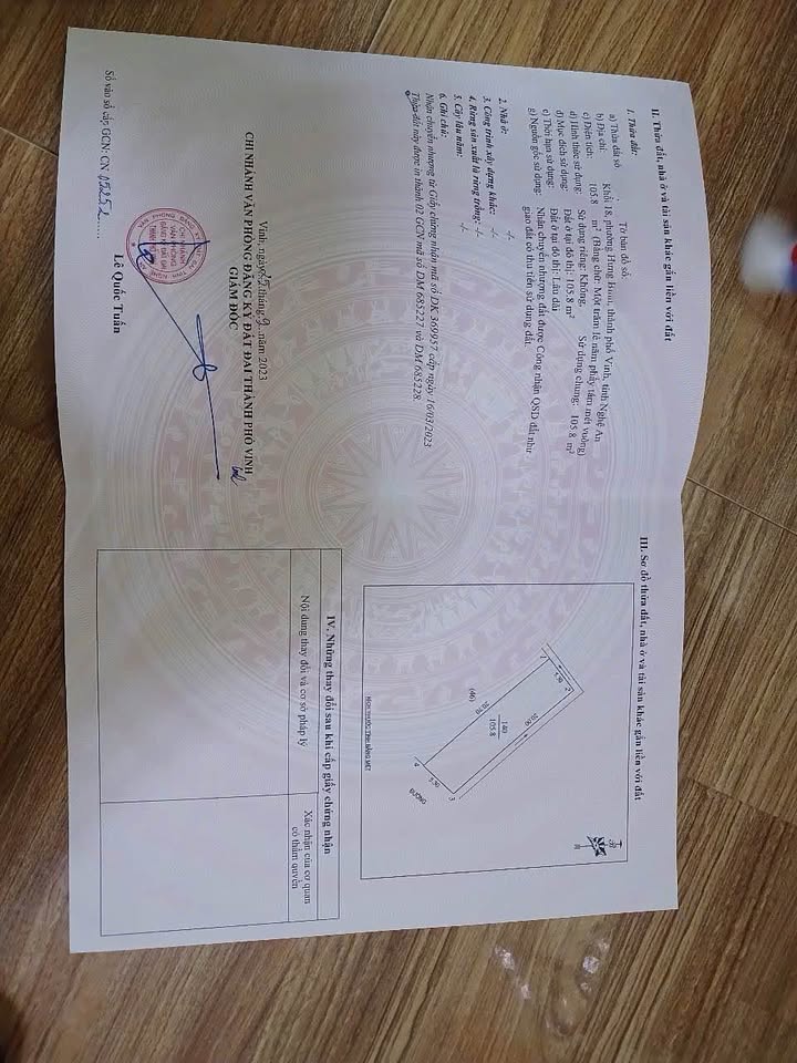 Đất nền Hưng Bình Vinh 105,8m² giá 4,3 tỷ - Hướng Đông Nam mát mẻ!