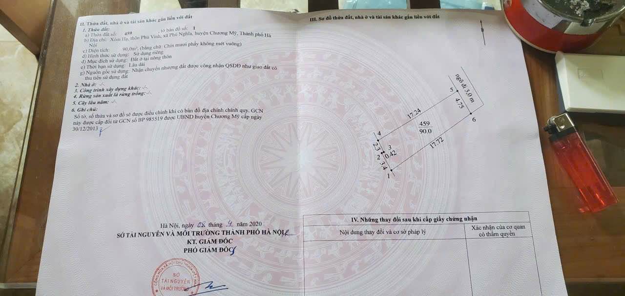 Đất 90m² tại Phú Nghĩa, Chương Mỹ - Giá chỉ 3 tỷ, chính chủ bán gấp!