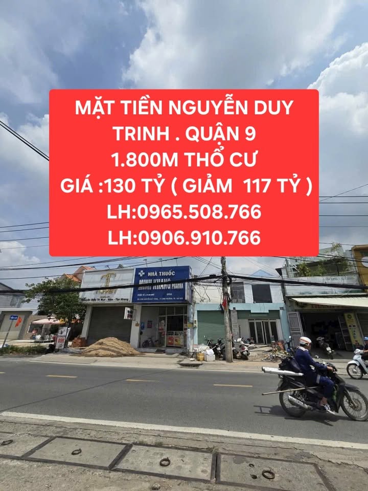 Đất nền mặt tiền Nguyễn Duy Trinh, quận 9, 1865m² giá 117 tỷ - Cơ hội đầu tư hấp dẫn!