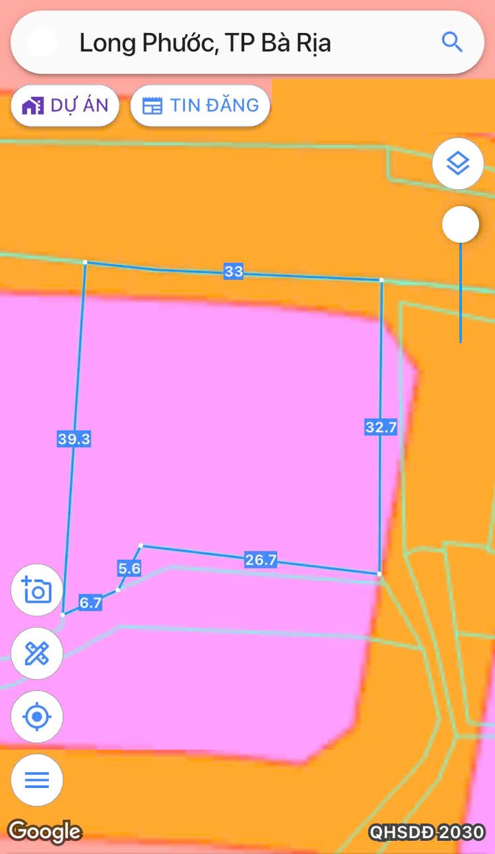 Đất sào Long Phước, Bà Rịa 1106m² giá 9 tỷ - Đầu tư sinh lời ngay!