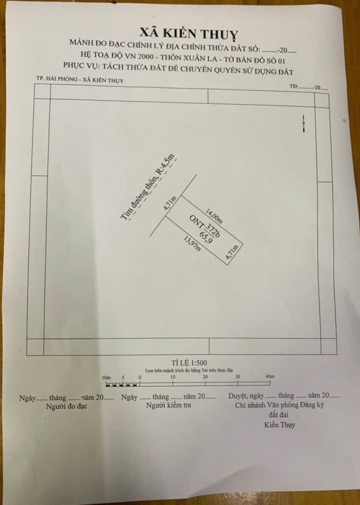 Đất nền đẹp tại Kiến Thụy, Hải Phòng 65,9m² giá 1 tỷ - Đầu tư sinh lời!