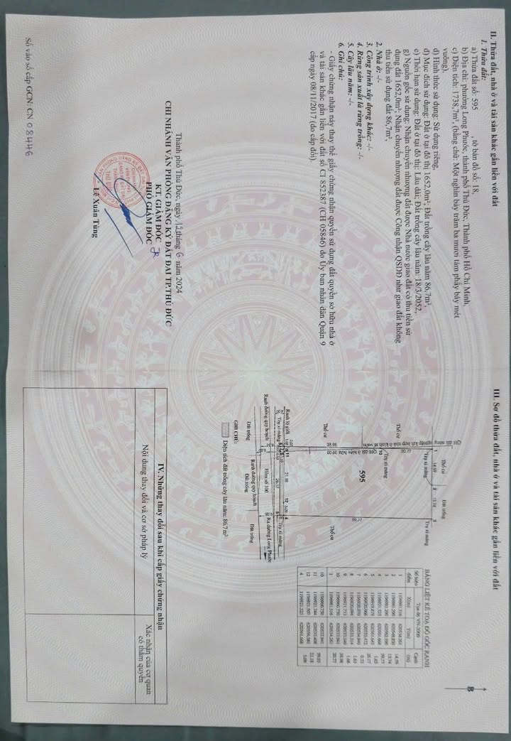 Đất nền Phường Long Phước, Thủ Đức 1739m² giá 55 tỷ - Cơ hội đầu tư tuyệt vời!