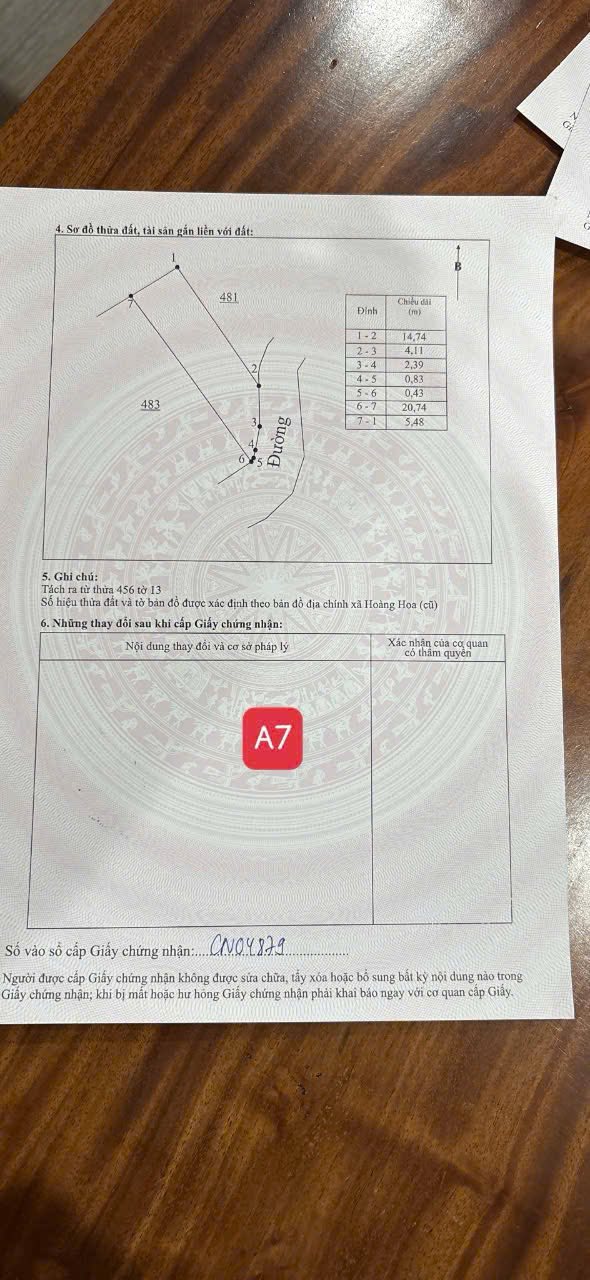 Đất nền 80m² thôn 5 Hoàng Hoa giá chỉ 500 triệu - Cơ hội đầu tư hấp dẫn!