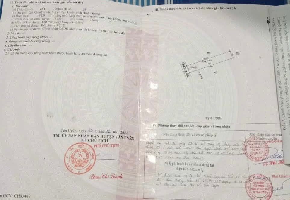 Đất thổ cư Khánh Bình Dĩ An 150m² giá 2.1 tỷ - Tặng nhà cấp 4!